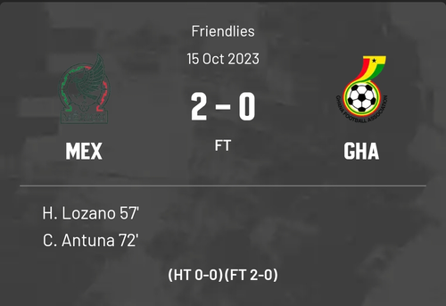 Mexico 2-0 Ghana